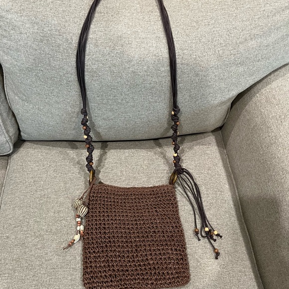 Brown raffia Shoulder Bag - Picture 2 of 9